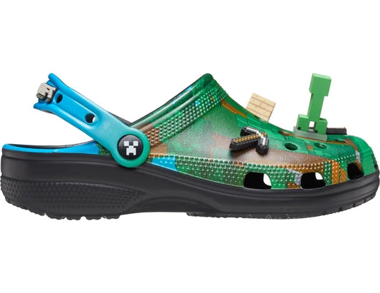 Crocs Minecraft Vert Pixel — Édition Iconique Gamer