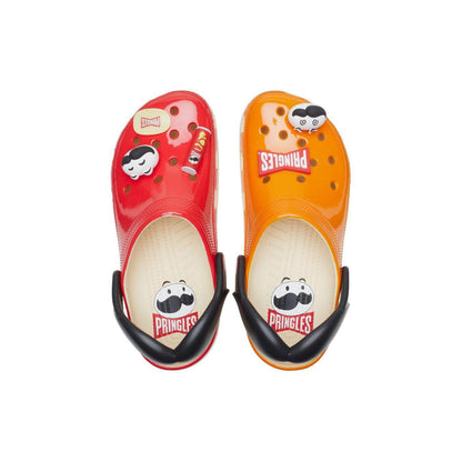 Crocs Pringles Rouge & Orange — Édition Iconique Pop Style